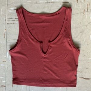 SHEIN burn orange crop top